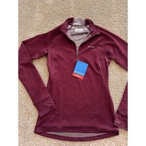 Columbia Omni Heat Jacket Quarter Zip Women’s Size XS Maroon NWT